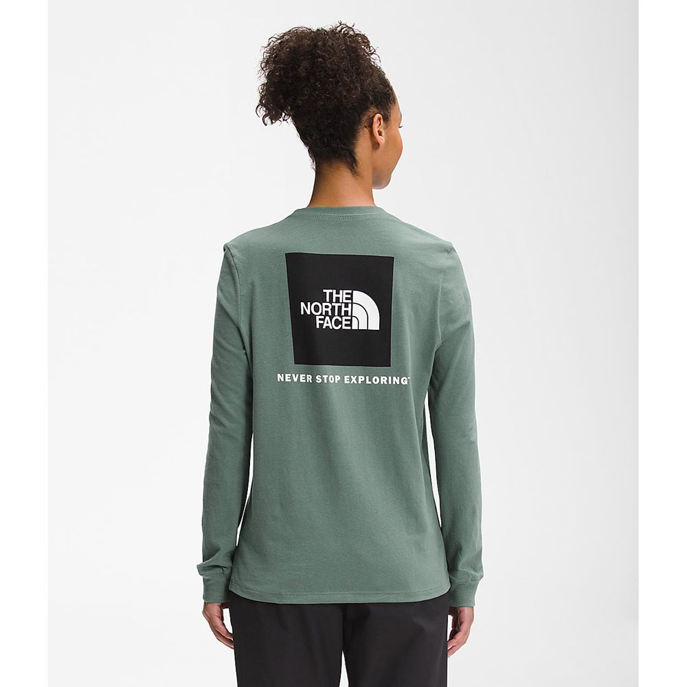 The North Face Long Sleeve Womens Australia - The North Face Long Sleeve Box Nse Green Never Stop Ex